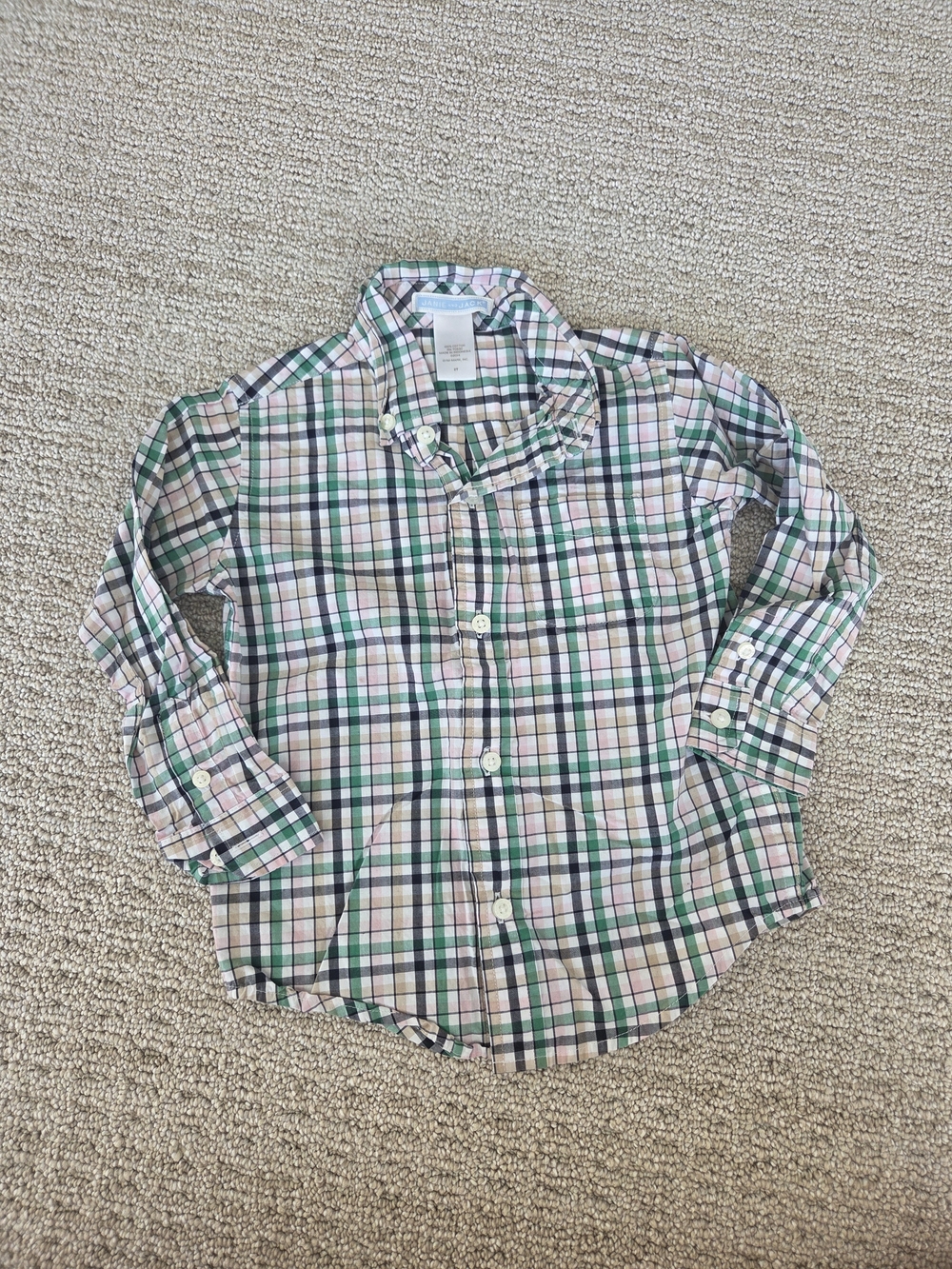 Janie and Jack 2T Plaid Button-Down Shirt